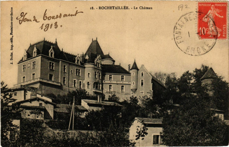 Carte postale ancienne Rochetaillee - Le Chateau