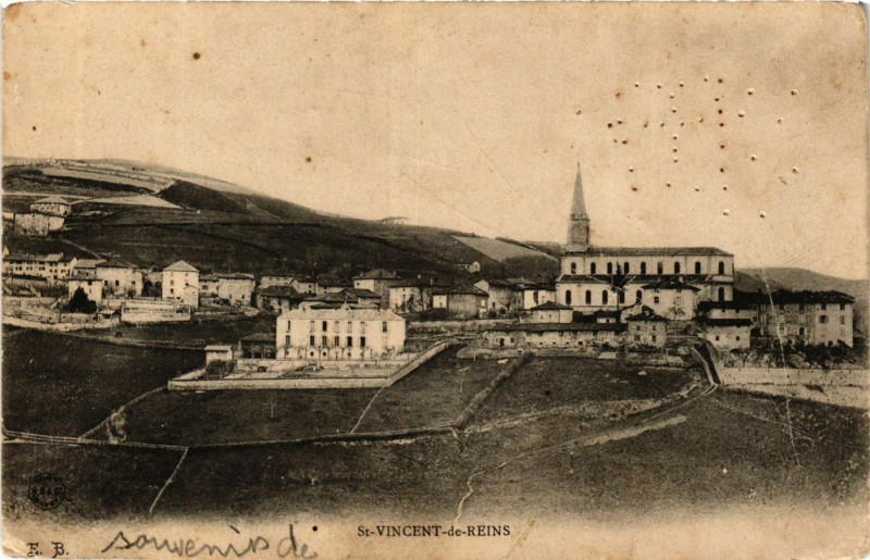 Carte postale ancienne Saint-Vincent-de-Reins à Saint-Vincent-de-Reins