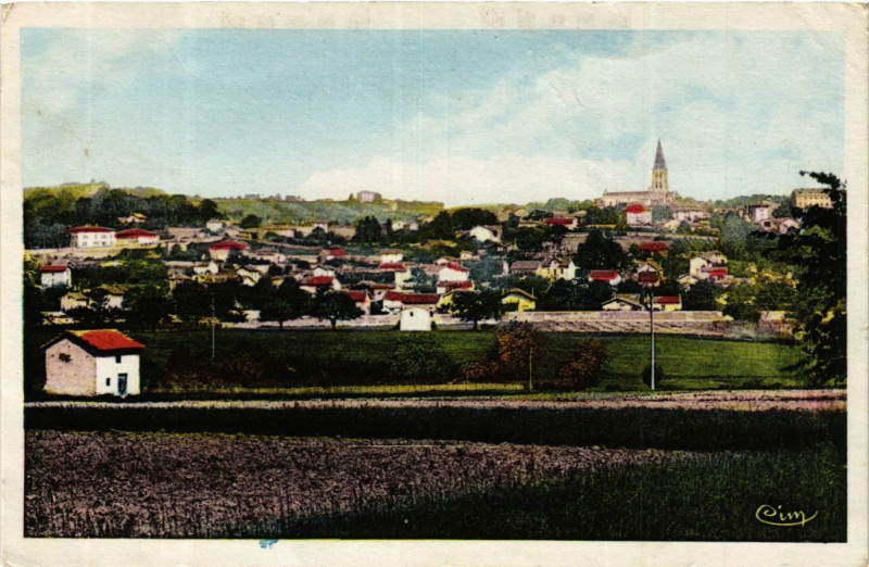 Carte postale ancienne Saint-Genis-Laval - Vue générale du Clos Chaurand à Saint-Genis-Laval