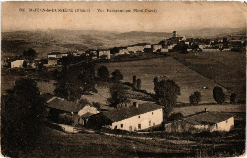 Carte postale ancienne Saint-Jean-la-Bussiere - Vue Panoramique à Saint-Jean-la-Bussière