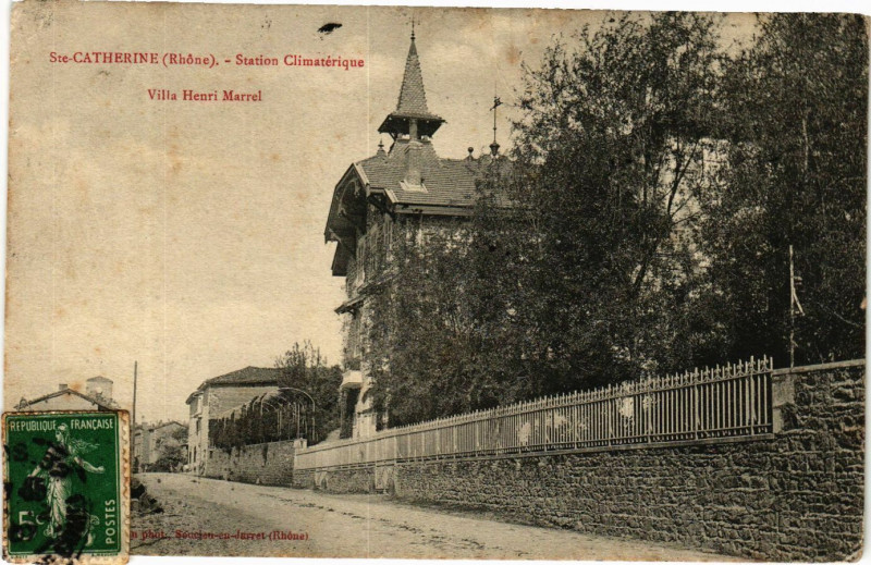 Carte postale ancienne Sainte-Catherine - Station Climaterique Villa Henri Marrel à Sainte-Catherine