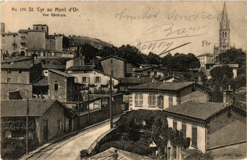 Carte postale ancienne Saint-Cyr-au-Mont-d'Or - Vue générale à Saint-Cyr-au-Mont-d'Or