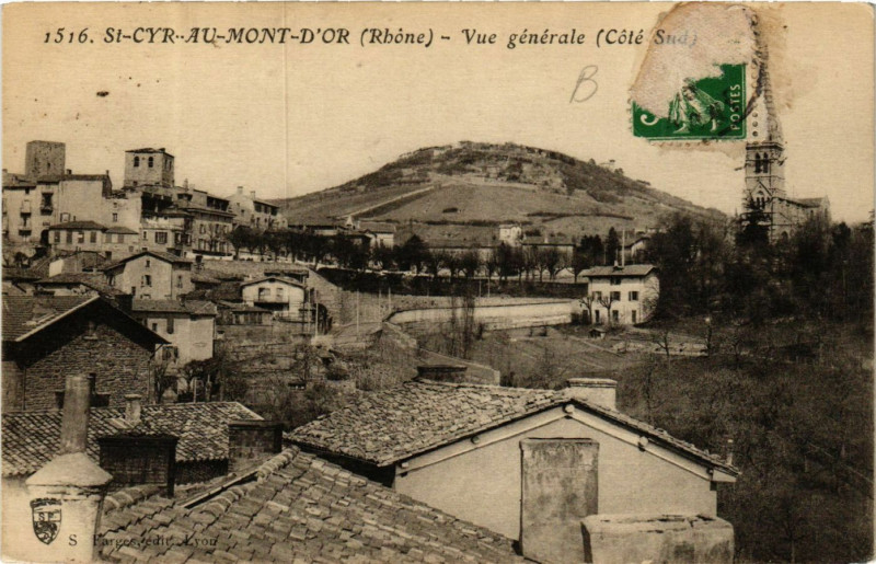 Carte postale ancienne Saint-Cyr-au-Mont-d'Or - Vue générale à Saint-Cyr-au-Mont-d'Or