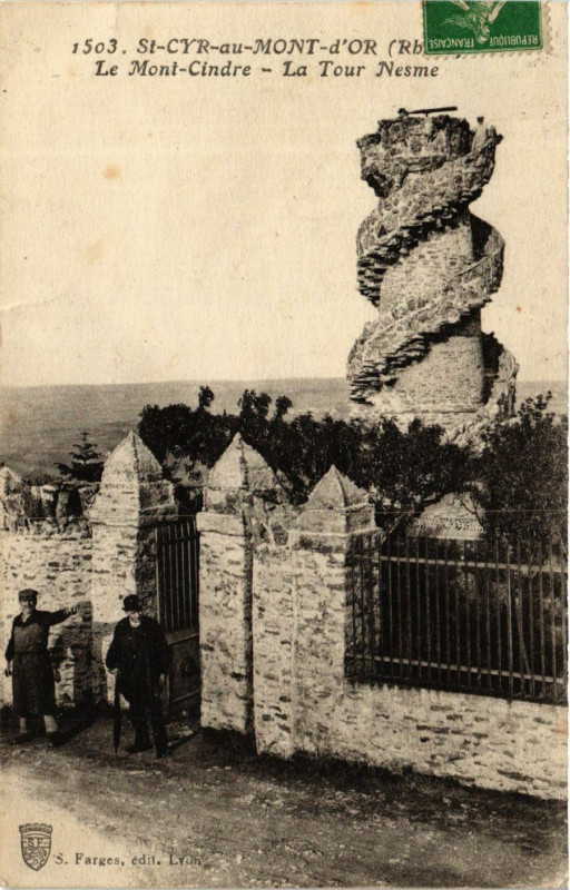 Carte postale ancienne Saint-Cyr-au-Mont-d'Or - Le Mont_Cindre La Tour Nesme à Saint-Cyr-au-Mont-d'Or