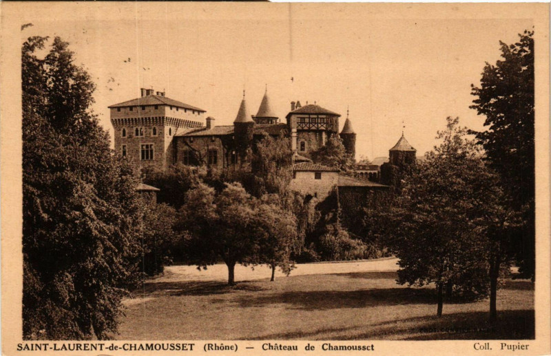 Carte postale ancienne Saint-Laurent-de-Chamousset - Chateau-de-Chamousset à Saint-Laurent-de-Chamousset