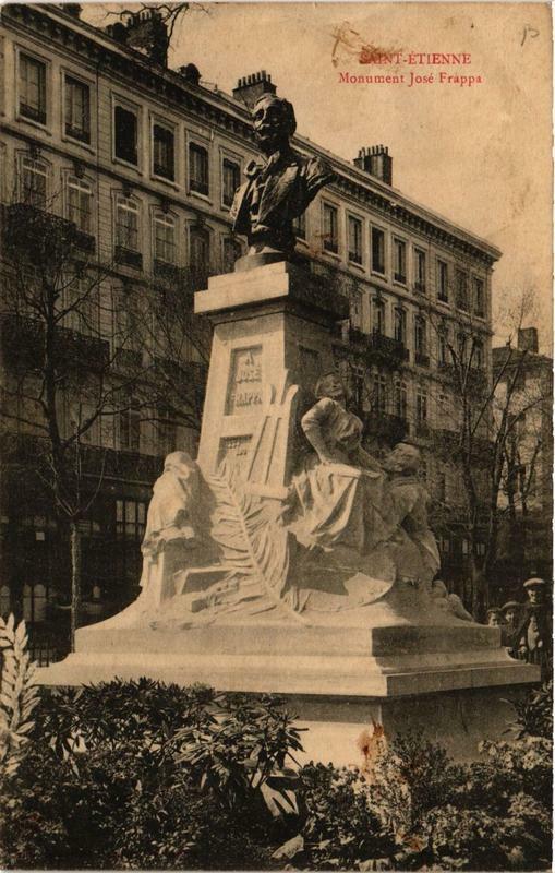 Carte postale ancienne Saint-Etienne Monument José Frappa à Saint-Étienne