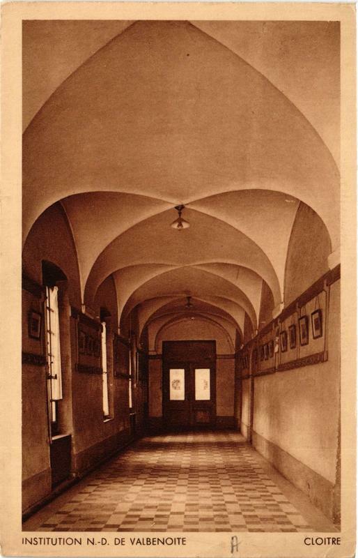 Carte postale ancienne Institution N.-D. De Valbenoite Cloitre