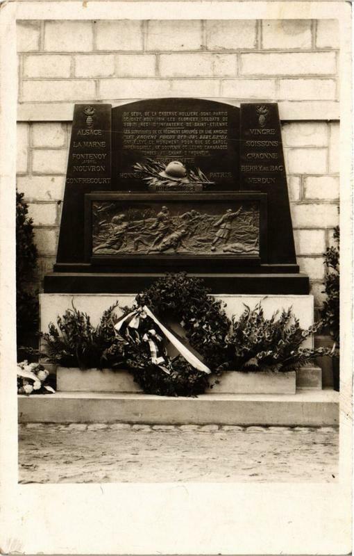 Carte postale ancienne Saint-Etienne Monument. Real photo à Saint-Étienne