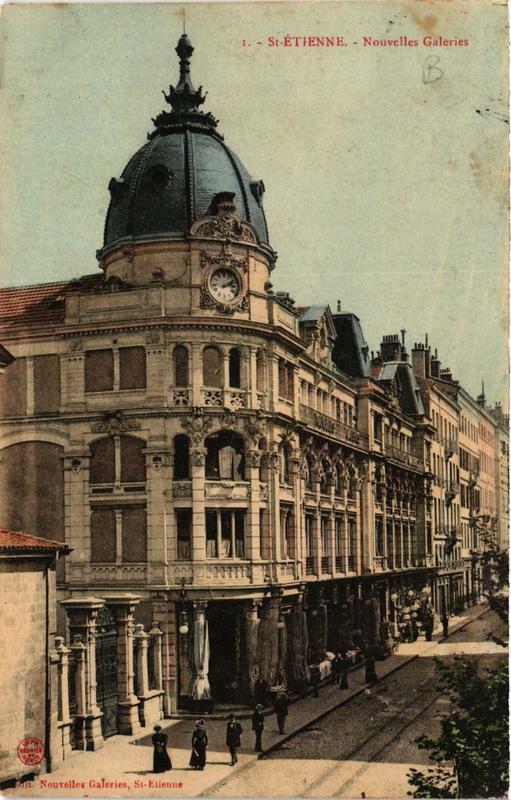 Carte postale ancienne Saint-Etienne Nouvelles Galeries à Saint-Étienne