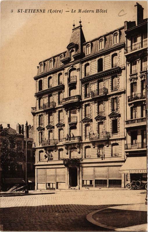 Carte postale ancienne Saint-Etienne Le Modern Hotel à Saint-Étienne