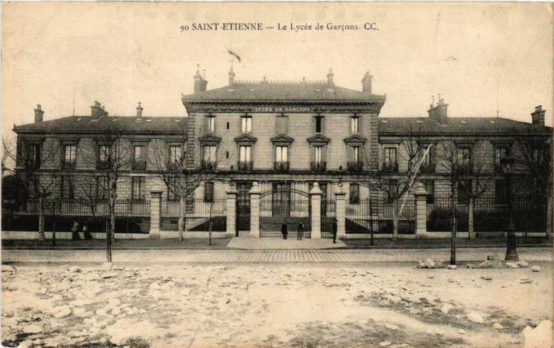 Carte postale ancienne Saint-Etienne Le Lycée de Garcons à Saint-Étienne