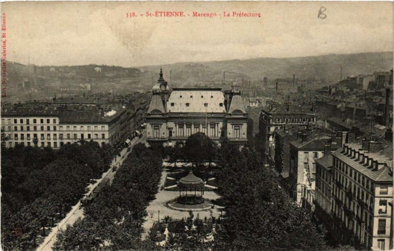Carte postale ancienne Saint-Etienne Marengo. La Préfecture à Saint-Étienne
