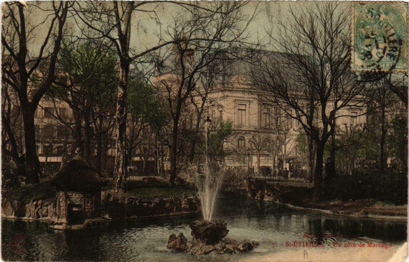 Carte postale ancienne Saint-Etienne Un coin de Marengo à Saint-Étienne