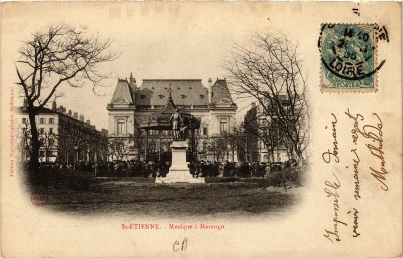 Carte postale ancienne Saint-Etienne Musique a Marengo à Saint-Étienne