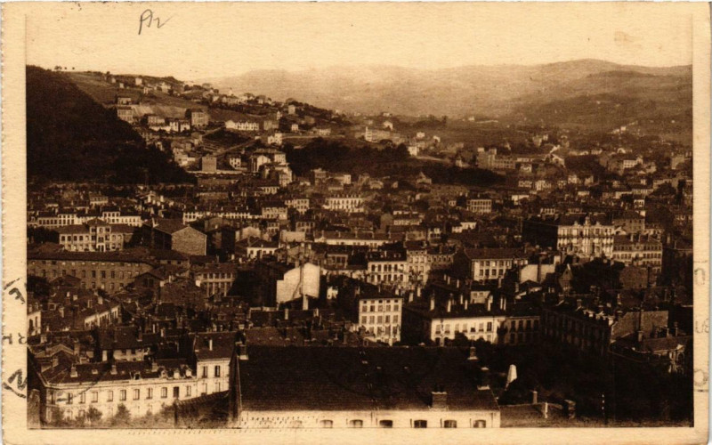 Carte postale ancienne Saint-Etienne Vue panoramique à Saint-Étienne