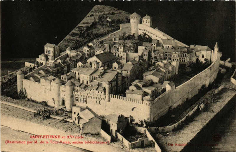 Carte postale ancienne Saint-Etienne au Xve siecle à Saint-Étienne