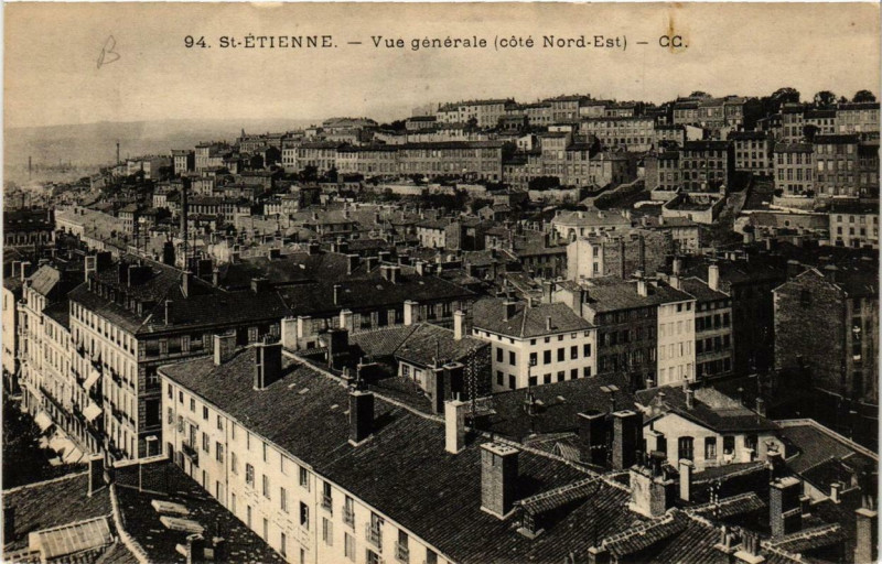 Carte postale ancienne Saint-Etienne Vue générale à Saint-Étienne
