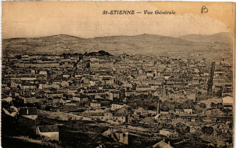 Carte postale ancienne Saint-Etienne Vue générale à Saint-Étienne