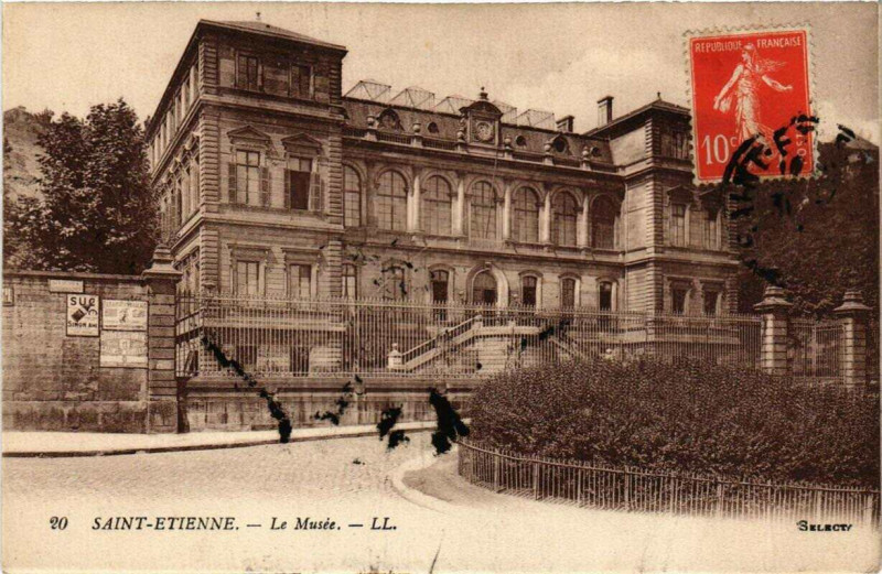 Carte postale ancienne Saint-Etienne Le Musée à Saint-Étienne