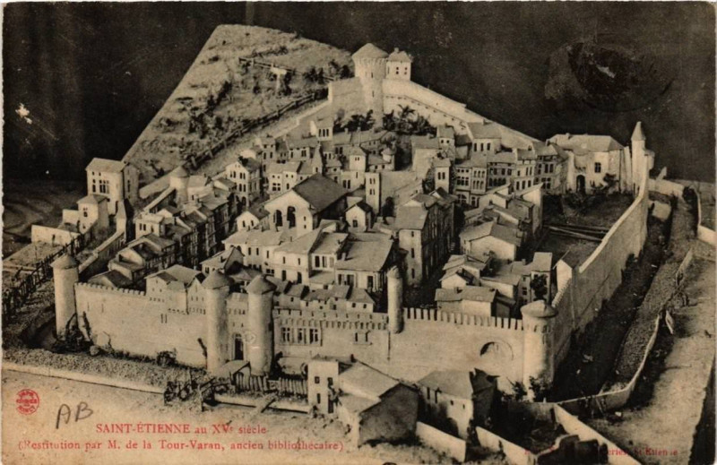 Carte postale ancienne Saint-Etienne au Xve siecle à Saint-Étienne