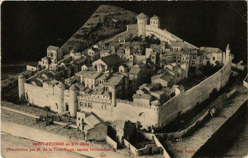 Carte postale ancienne Saint-Etienne au Xve siecle à Saint-Étienne