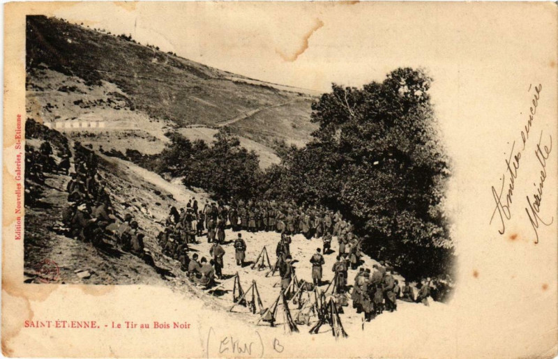 Carte postale ancienne Saint-Etienne Le Tir au Bois Noir à Saint-Étienne