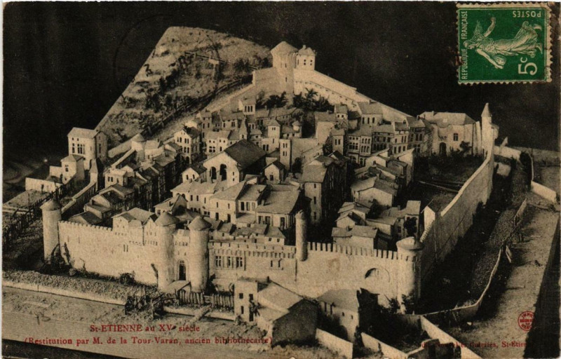 Carte postale ancienne Saint-Etienne au Xve siecle à Saint-Étienne