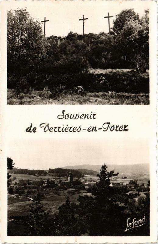 Carte postale ancienne Verrierez-en-Forez Souvenir