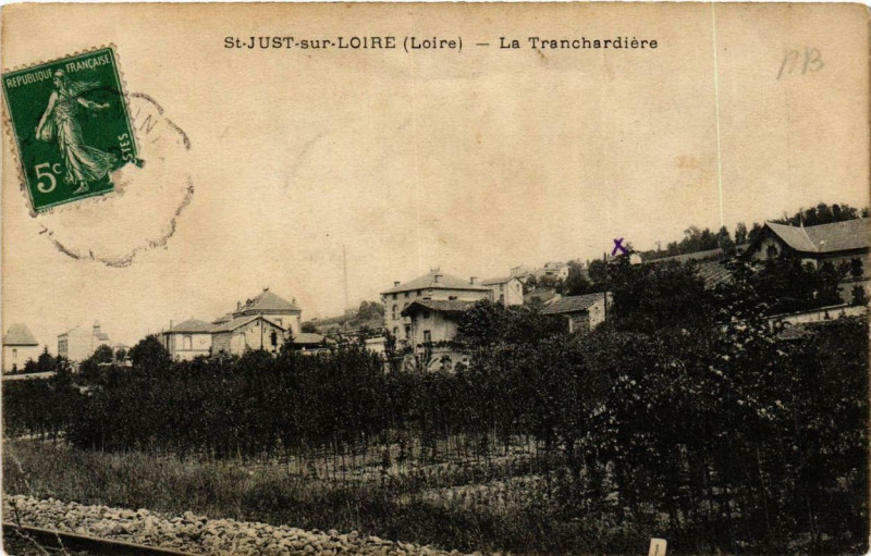 Carte postale ancienne Saint-Just-sur-Loire La Tranchardiere