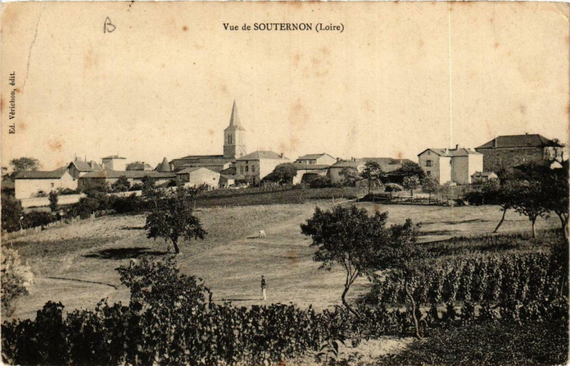 Carte postale ancienne Vue de Souternon à Souternon