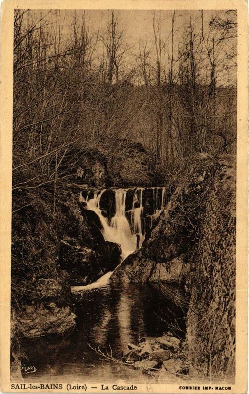 Carte postale ancienne Sail-les-Bains La Cascade à Sail-les-Bains