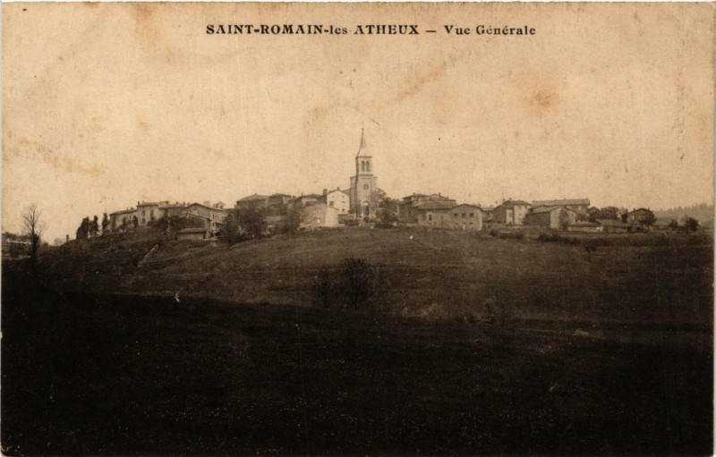 Carte postale ancienne Saint-Romain-les-Atheux Vue générale à Saint-Romain-les-Atheux