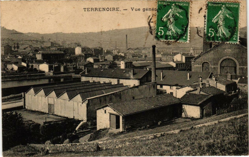 Carte postale ancienne Terrenoire Vue générale
