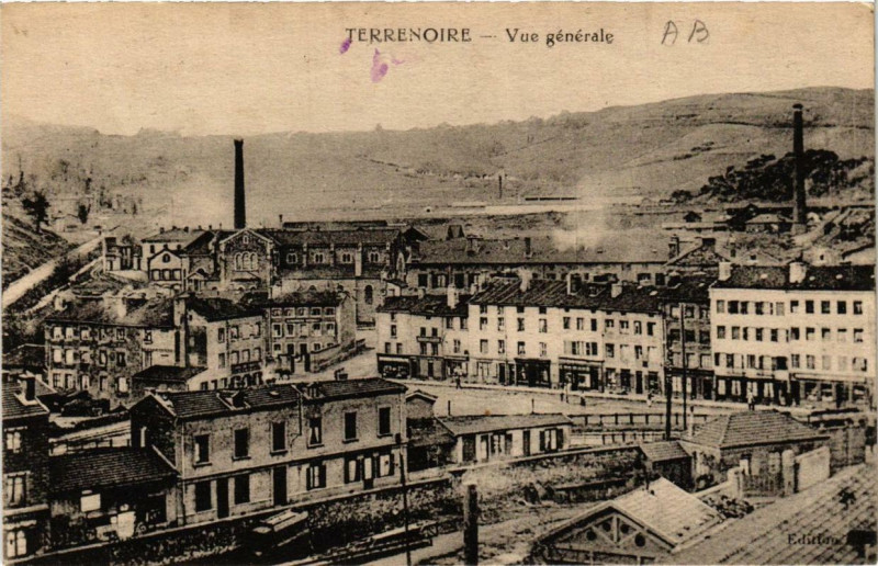 Carte postale ancienne Terrenoire Vue générale