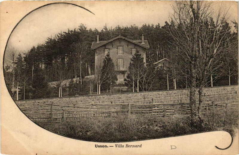 Carte postale ancienne Usson Villa Bernard
