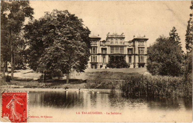 Carte postale ancienne La Talaudiere La Sabliere