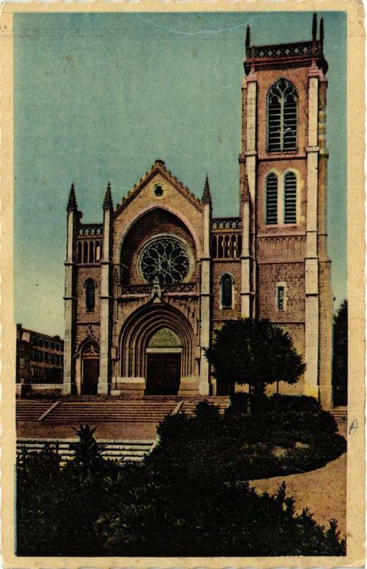 Carte postale ancienne Saint-Galmier L'Eglise à Saint-Galmier