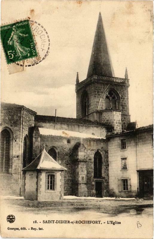 Carte postale ancienne Saint-Didier-sur-Rochefort L'Eglise à Saint-Didier-sur-Rochefort