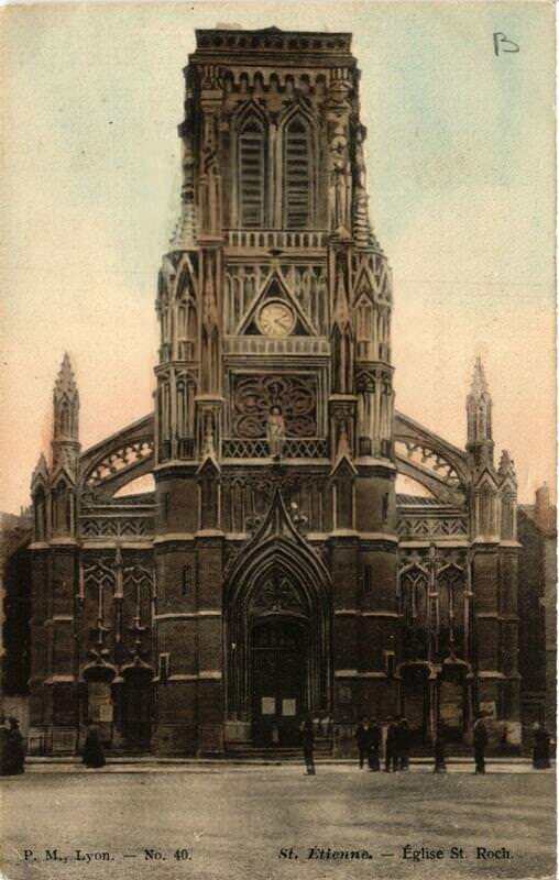 Carte postale ancienne Saint-Etienne Eglise Saint-Roch à Saint-Étienne