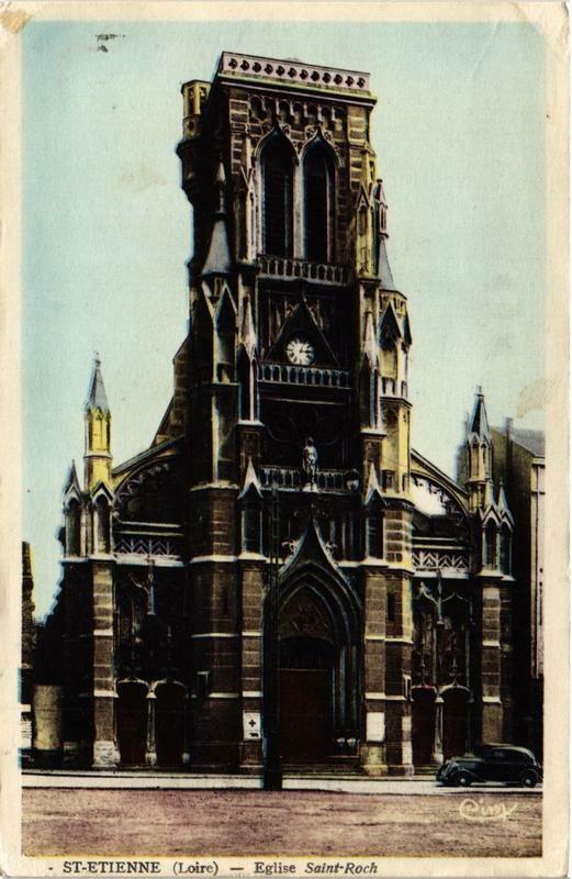 Carte postale ancienne Saint-Etienne Eglise Saint-Roch à Saint-Étienne