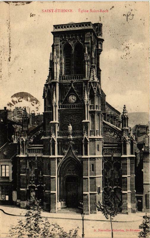 Carte postale ancienne Saint-Etienne Eglise Saint-Roch à Saint-Étienne