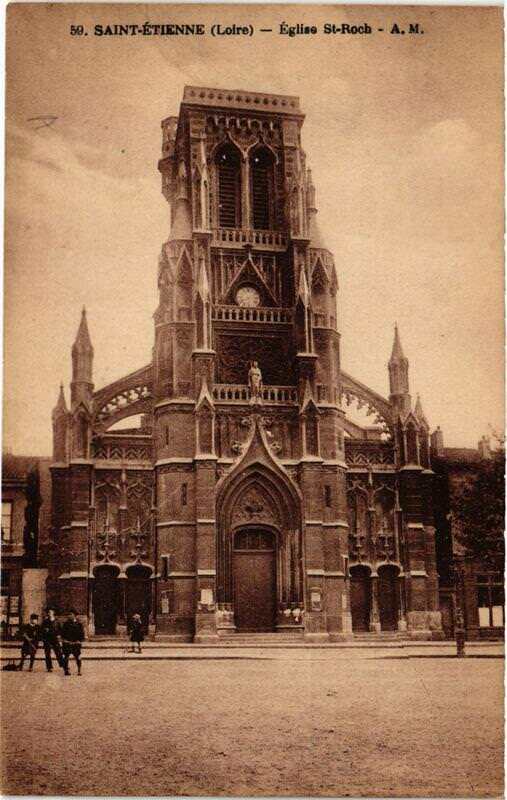 Carte postale ancienne Saint-Etienne Eglise Saint-Roch à Saint-Étienne
