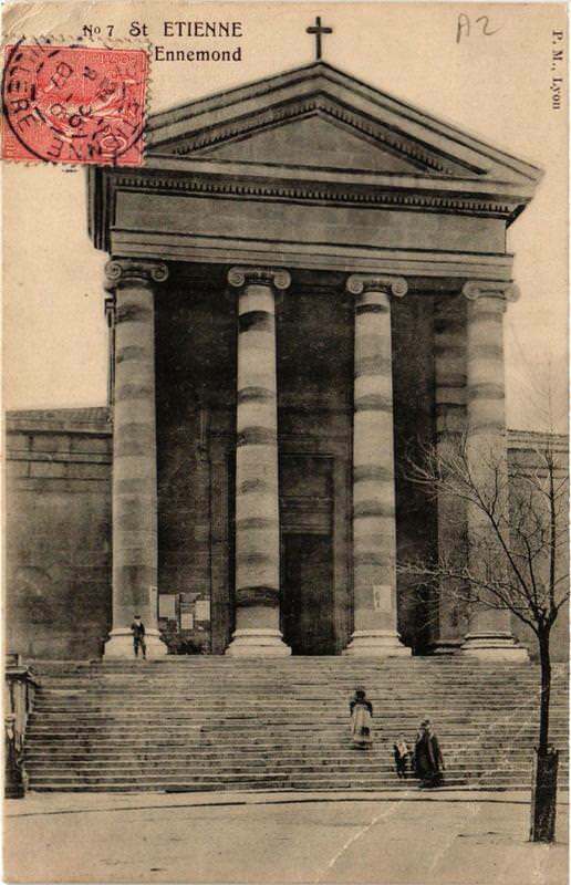 Carte postale ancienne Saint-Etienne Eglise Ennemond à Saint-Étienne