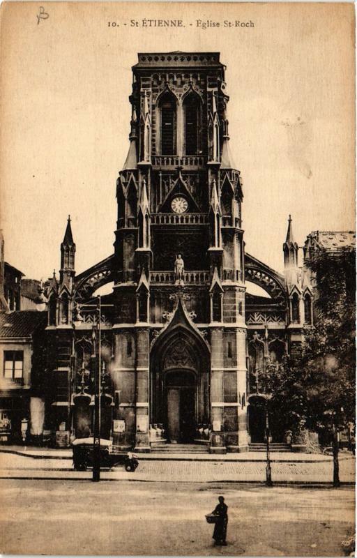 Carte postale ancienne Saint-Etienne Eglise Saint-Roch à Saint-Étienne