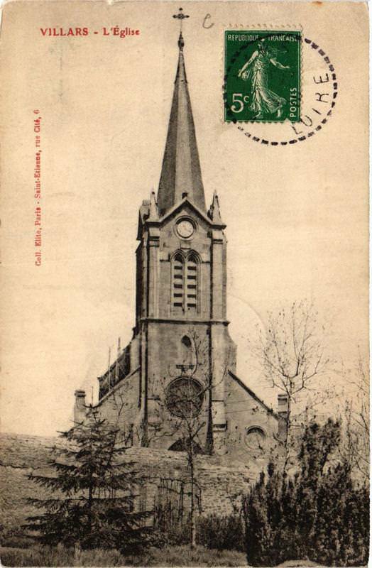 Carte postale ancienne Villars L'Eglise à Villars