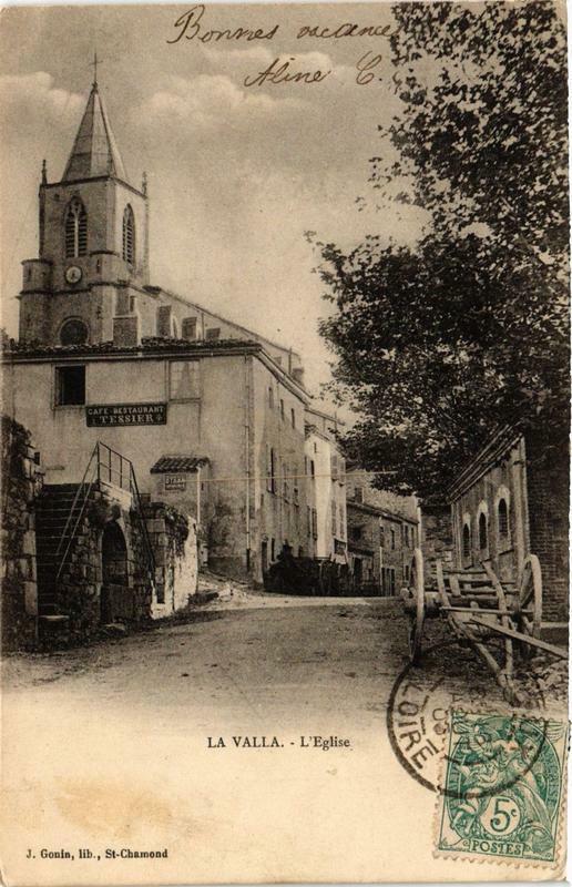 Carte postale ancienne La Valla L'Eglise