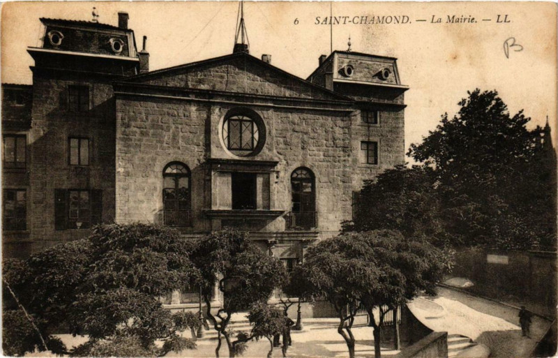 Carte postale ancienne Saint-Chamond La Mairie à Saint-Chamond
