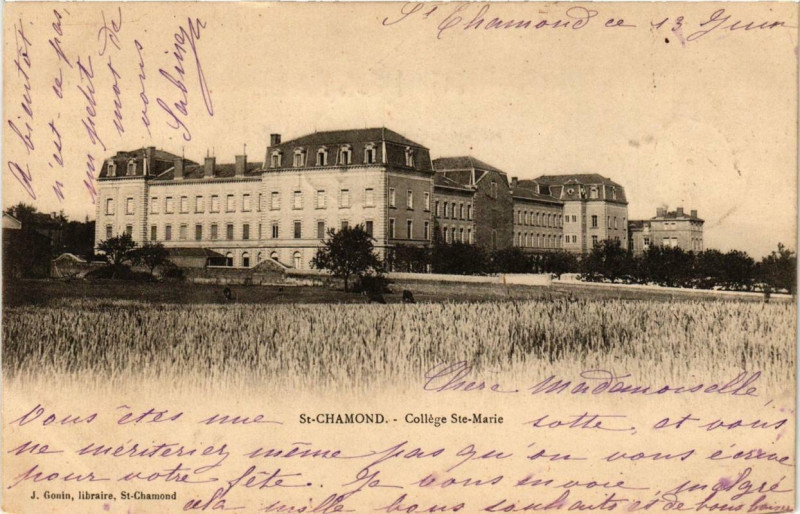 Carte postale ancienne Saint-Chamond College Sainte-Marie à Saint-Chamond