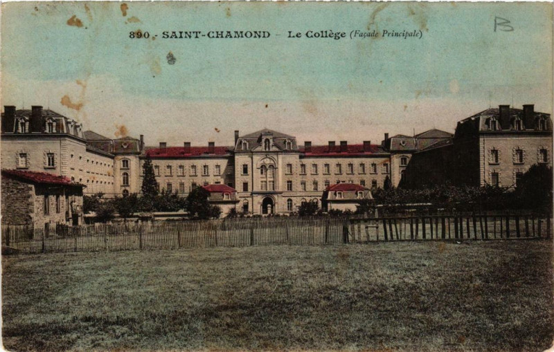 Carte postale ancienne Saint-Chamond Le College à Saint-Chamond