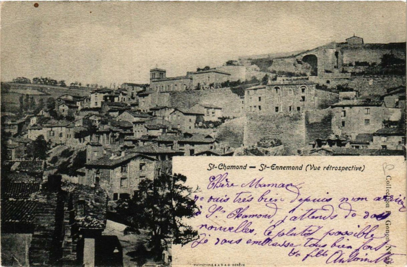 Carte postale ancienne Saint-Chamond Saint-Ennemond à Saint-Chamond